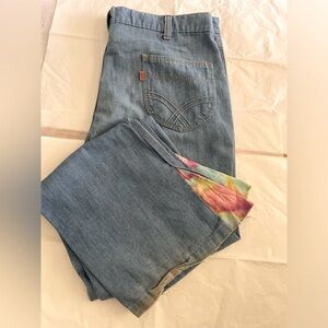 VTG 70’s Levi’s Light Blue Wash Orange Tab Men’s Denim Jeans 36X29”tie dye